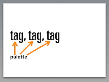palette maps to multiple tags