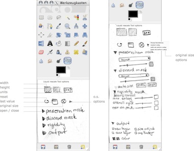 minimum and maximum tool options layouts