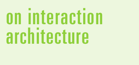 on interaction architecture